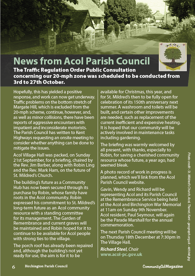 Acol PC News - November 2025 Acol PC News - November 2025