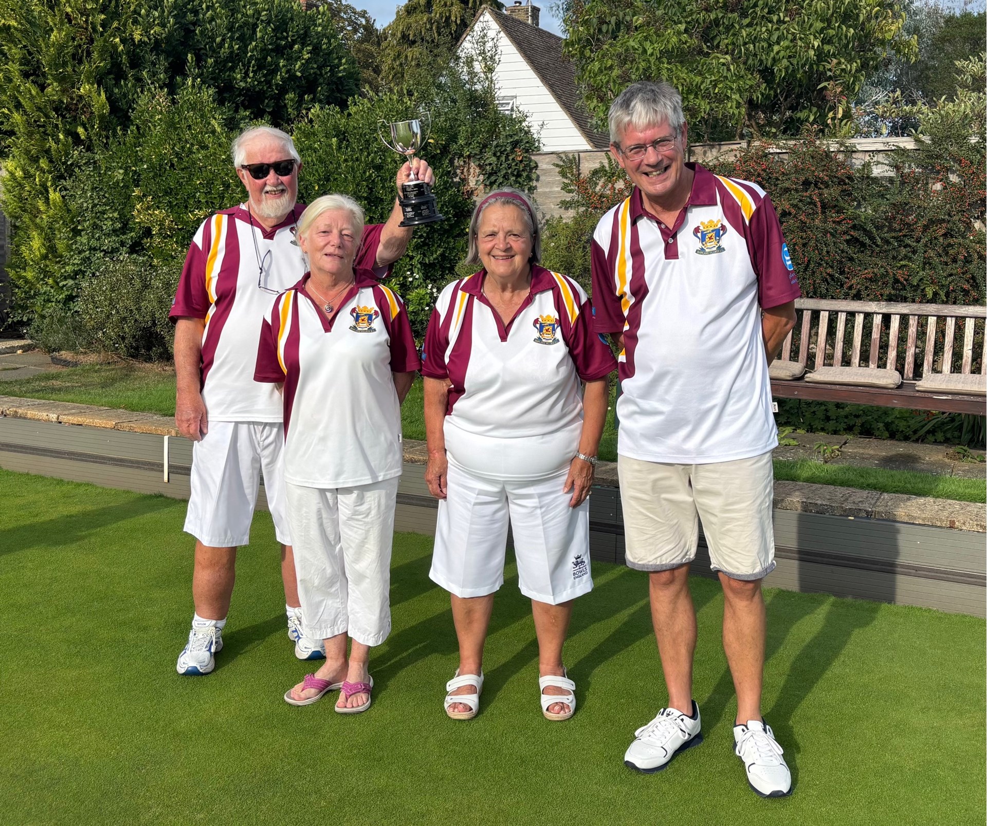 2025 Drawn Fours winners Tony Reid, Sandra Gough, Sue Reid and Stuart Earl