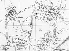 Withington Map, showing Woodlands Close development