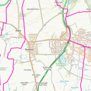 Seamer Parish Council area and boundary | © Crown Copyright and Database Rights Ordnance Survey