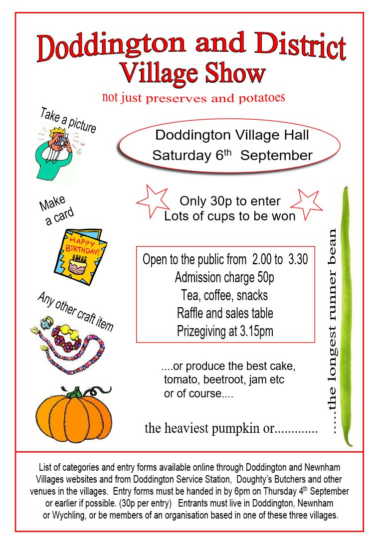 Doddington & Wychling Villages Events