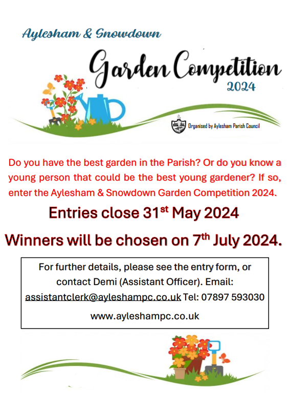 Aylesham & Snowdown Garden Competition 2024