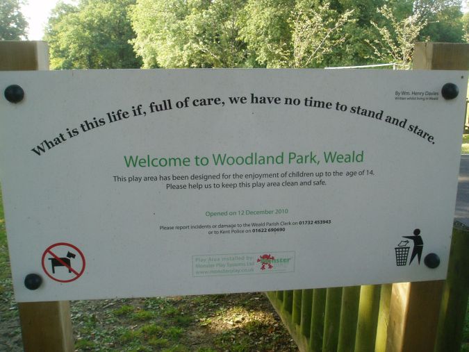 Weald Parish Council Woodland Park Weald Parish Council Woodland Park