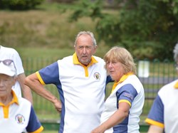 Mark and Nicola talking tactics
