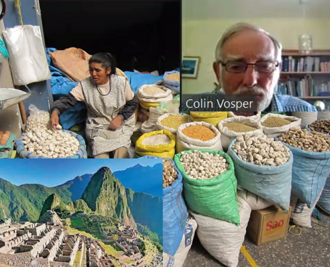 Machu Picchu a Peruvian Spice Market holder & Speaker Colin Vosper