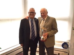 Peter Stokes, Mens Champion.  Runner up (not present Adrian Wootton).  Presented by Paul Thomson. receives the Coleman Cup Peter Stokes, Mens Champion.  Runner up (not present Adrian Wootton).  Presented by Paul Thomson. receives the Coleman Cup