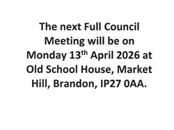 Brandon Town Council Notice Board