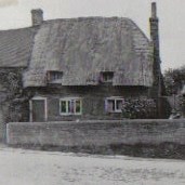 Forge Cottage prior to the collapse of the part of the building on the left