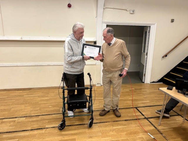 Dave Candy Winner of the Upchurch Community Award 2026