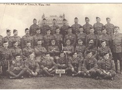 'F' Co (Collingham) 4th Notts Rifles Volunteers in 1907. Disbanded 1908.