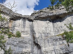Some brave people climbed to the top.