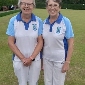 Bowls England National Over 55 Pairs Quarter Finalists 2022 Judith Smith, Gayle Hartleys