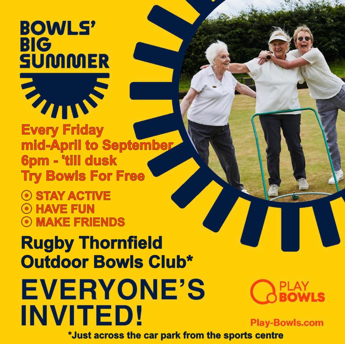 Rugby Thornfield Outdoor Bowls Club Home