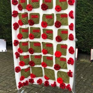 Banner of village fallen in WWI