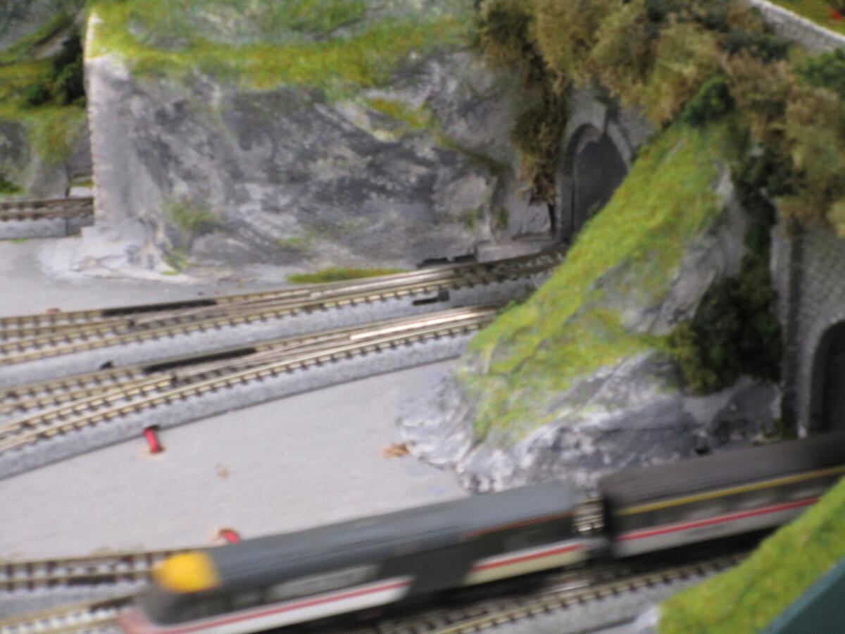 Rock face at a tunnel entrance