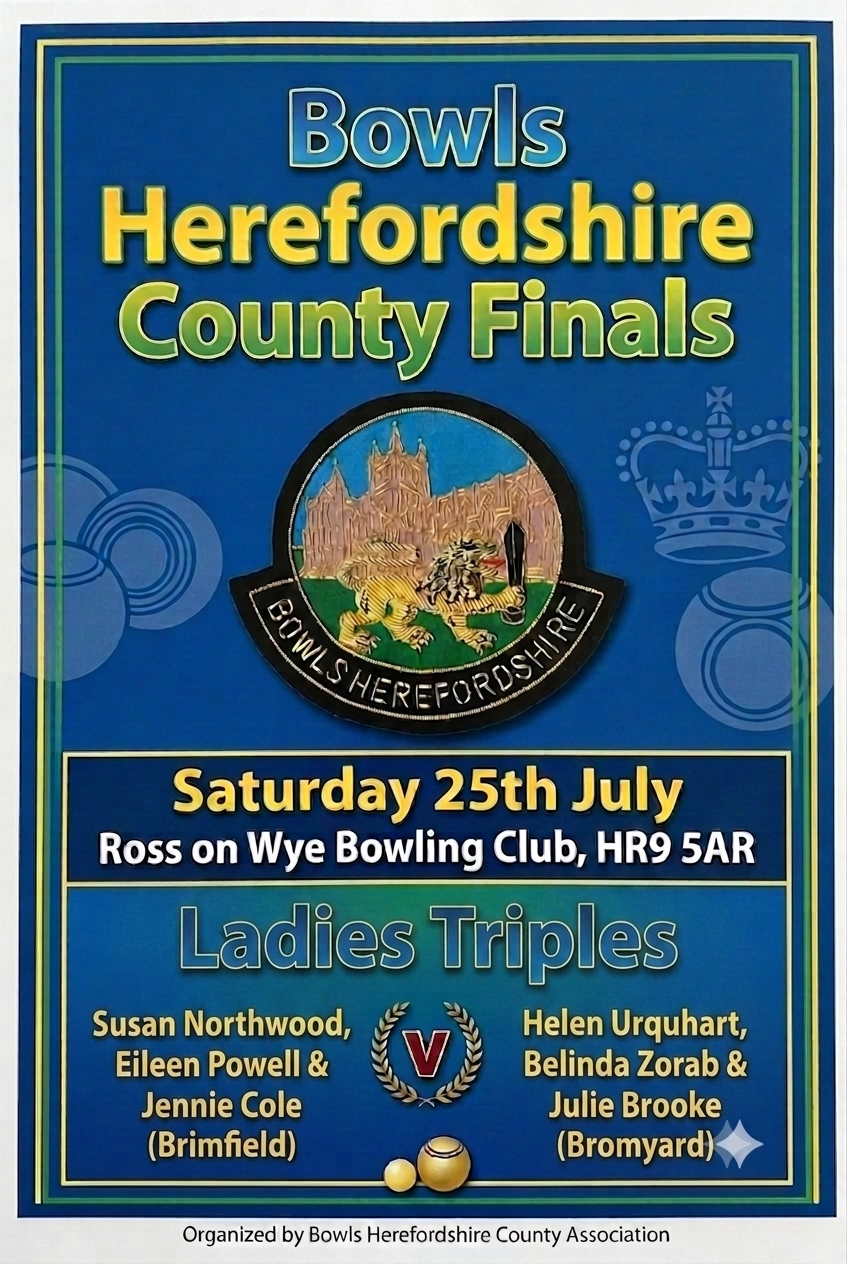 Bowls Herefordshire Ladies County Triples