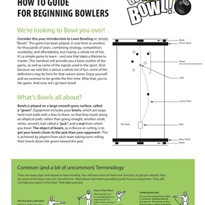 Great Hollands Bowls Club NEW MEMBERS INFO.
