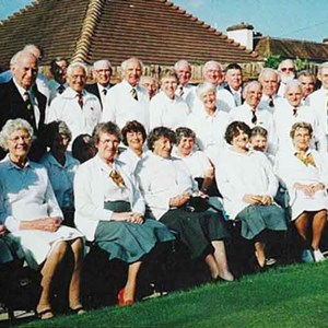 Members photographed at the opening day in 2002