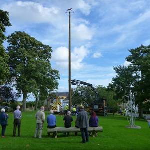 Our new Maypole and fully refurbished fox!