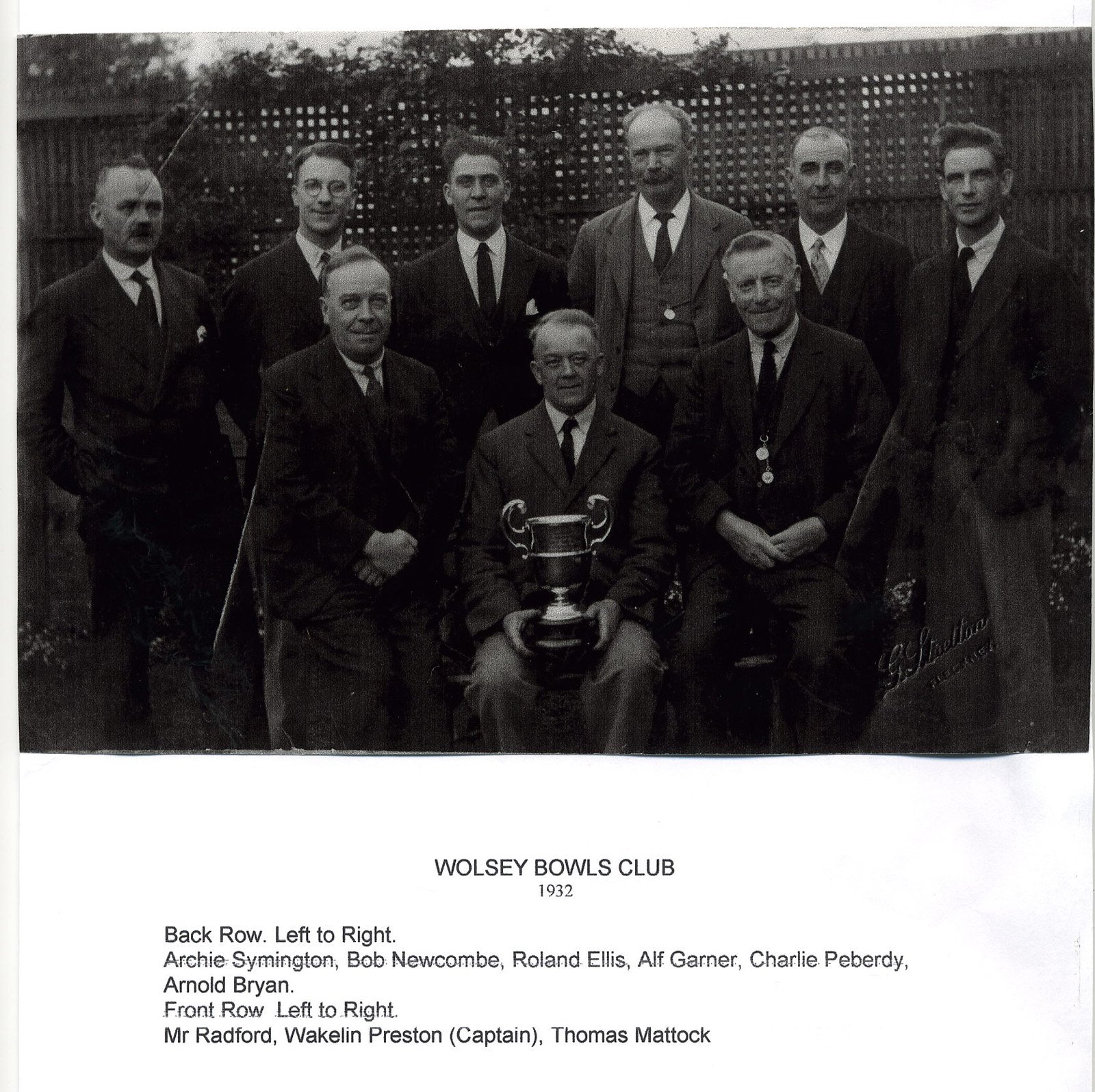 Hart of Fleckney Bowls Club Club History