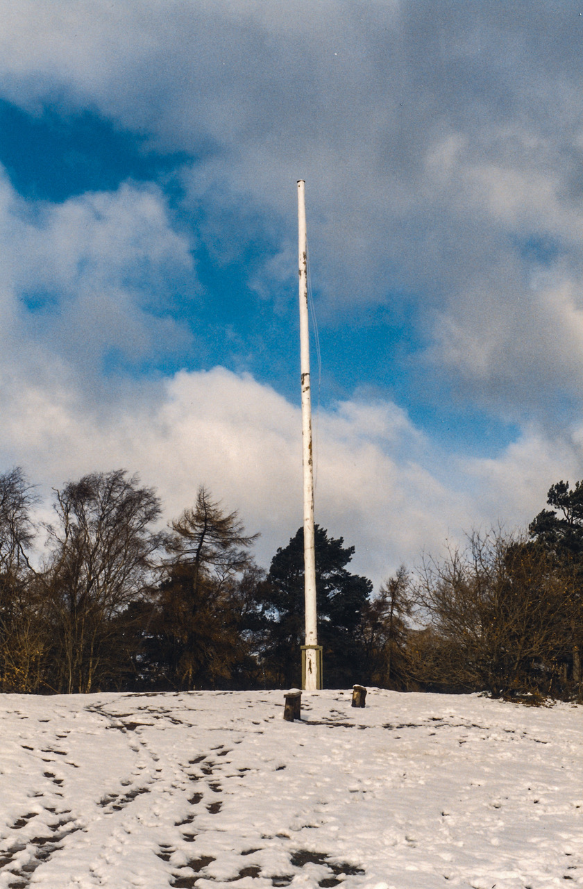 The flag pole. Copyright Mike Dodman