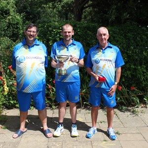 Matt Gershenson, Richard Bowen and Matthew Woodcock County Triples Winners 2022