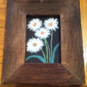Recycled weathered oak frame