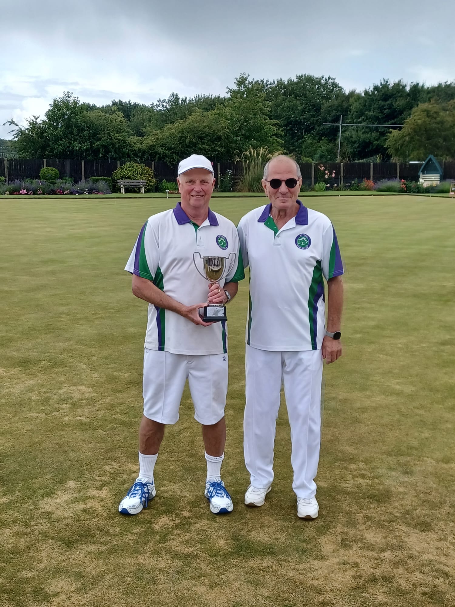 Pete Sidebottom with Giuseppe DeMartino in the senior men’s pairs.