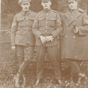 Left to right  George Victor Batchelor (Vic), Percival Broughton Batchelor (Percy), Horace Batchelor (Bob) .