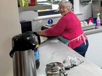 Lions Jen doing her bit at the LATH