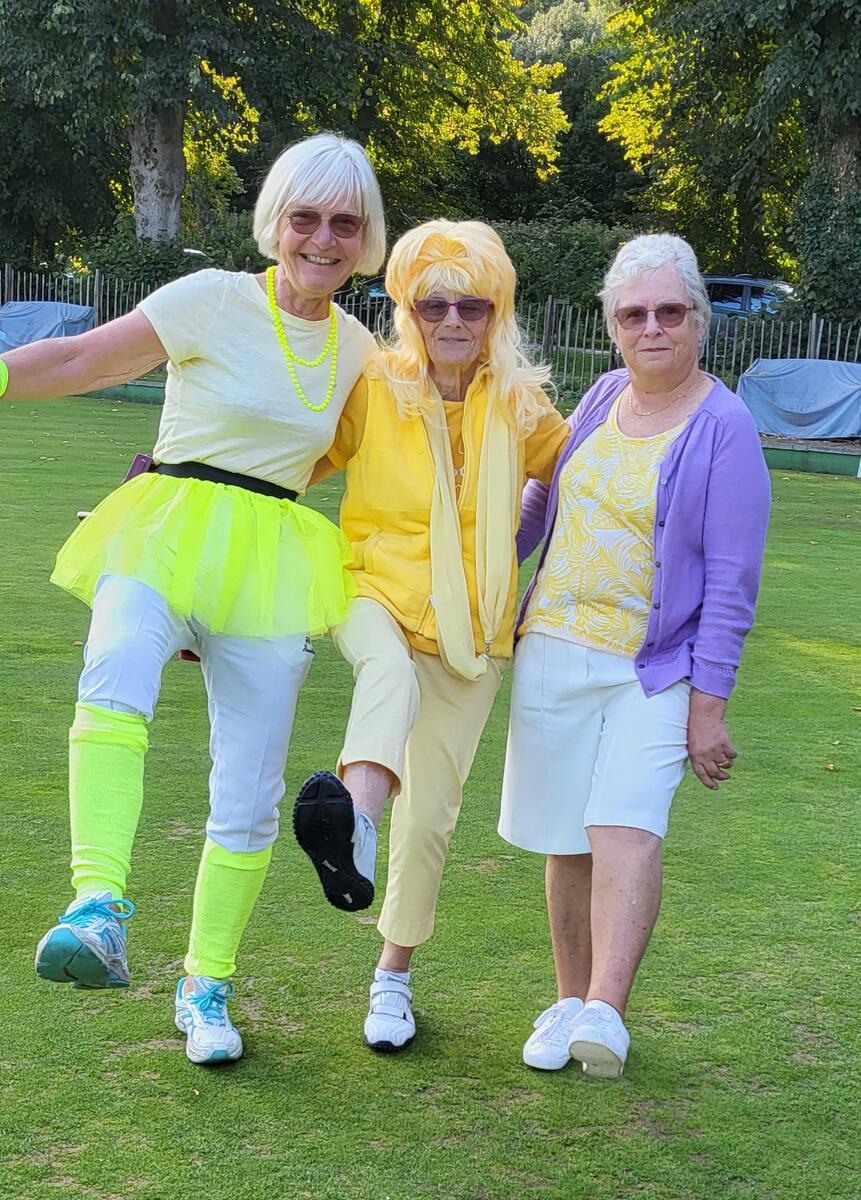 Maz Howe, Denise Latter and Sue Dyball representing Maltravers at Arundel's Annual Ladies Tournament