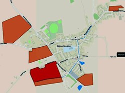 North Yorkshire Plan-Possible Building Sites in Bishop Monkton