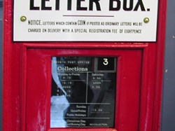 The Post box at The Old Post Office