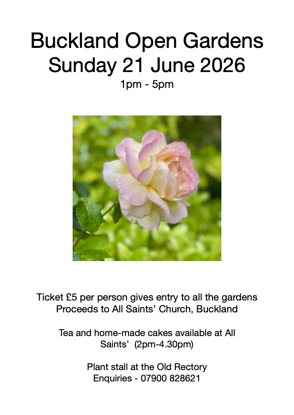 Buckland Open Gardens 2026