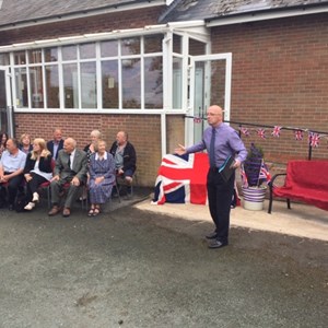 Whixall Social Centre Commemorative Bench Unveiling 29 May 22