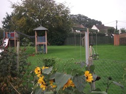 Play Area in Brimble Cottages from the allotments
