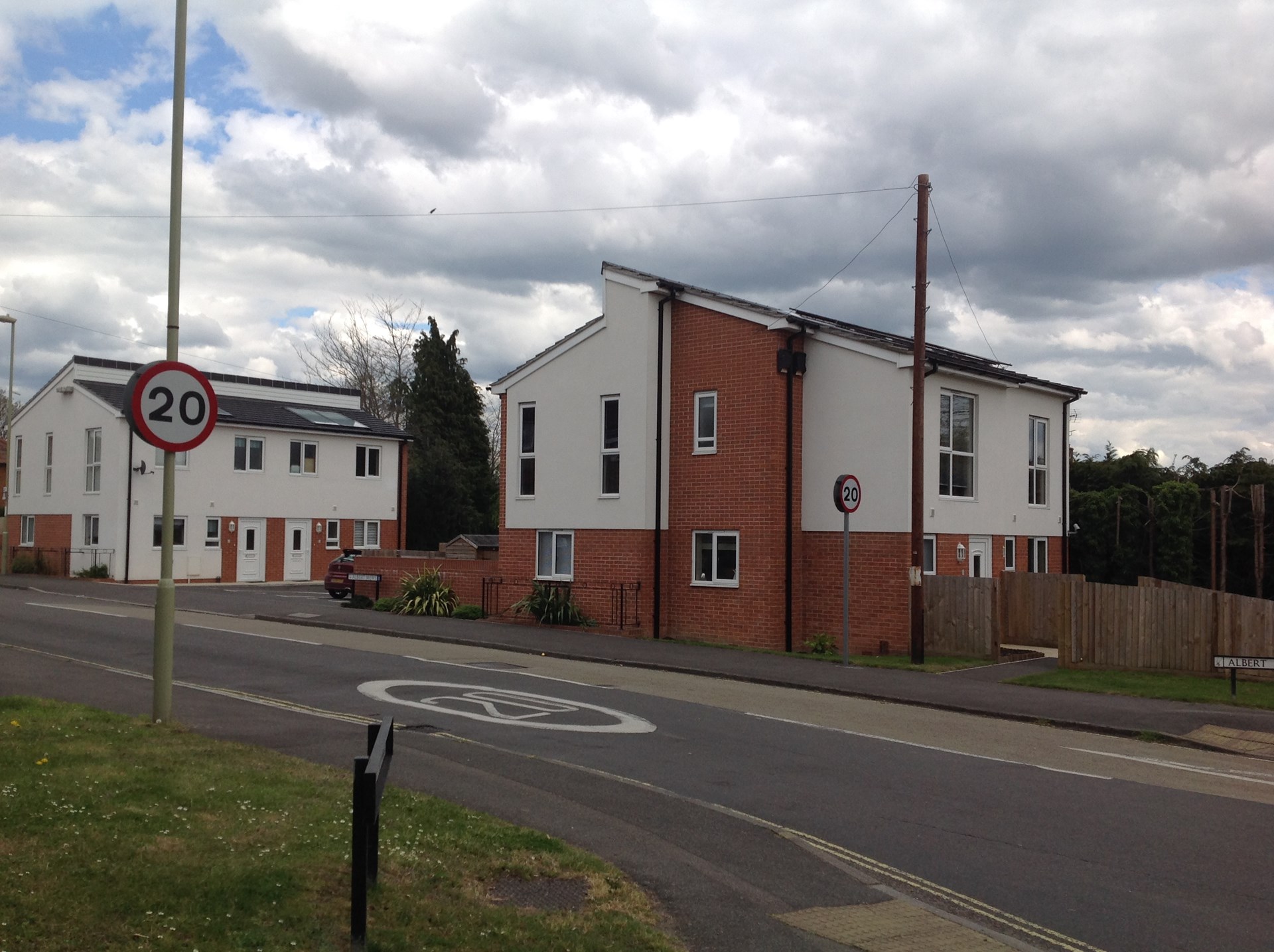 Houses replaced the Salvation Army Hall