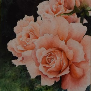 Flower Power, watercolour by Wendy Griffiths