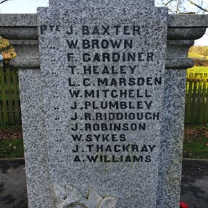 War memorial names