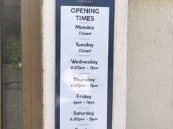 Clive Hub opening times
