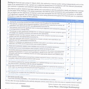 Asenby Parish Council End of Year Documents