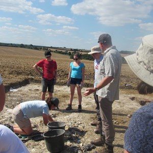 Neil Holbrook, ex Time Team and now Director of Cotswold Archaeology paid a visit