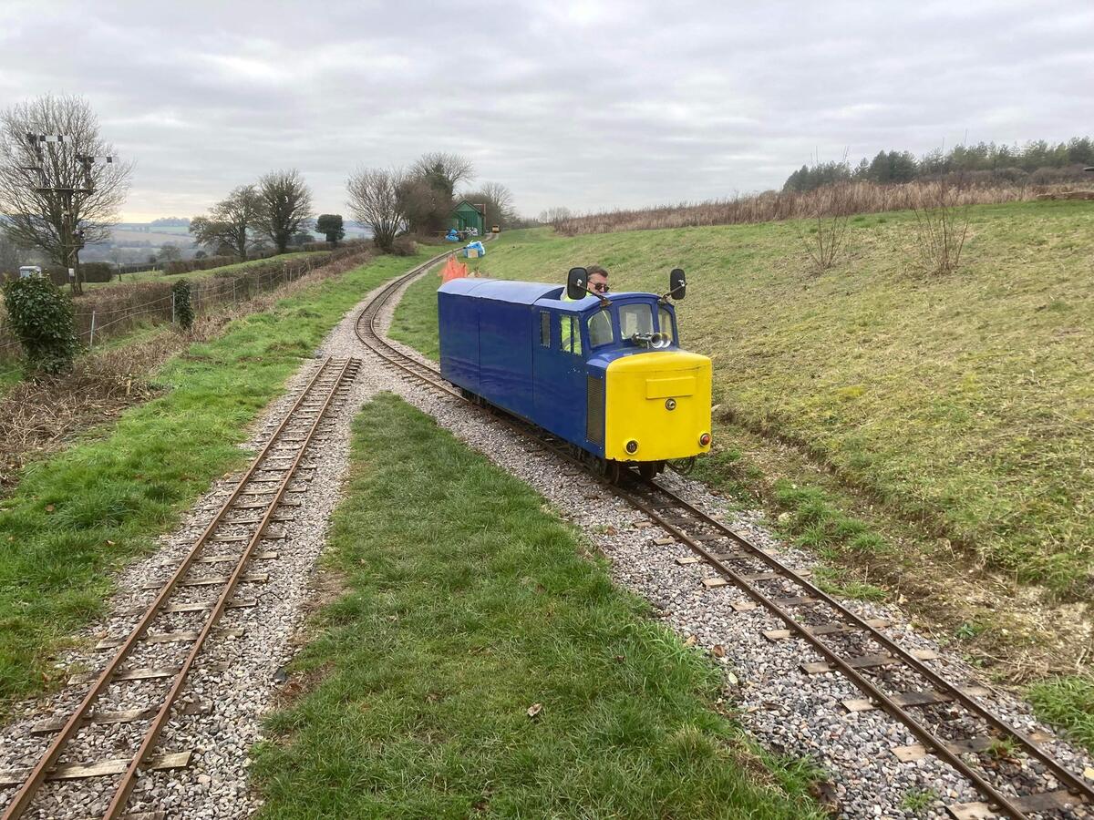 Ex Paignton Zoo battery electric BoBo loco loosely based on a Peak but with only one cab! Does run but needs some restoration before it can be used on passenger services.