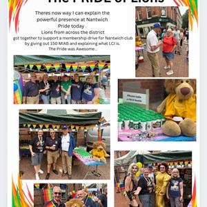 Crewe Lions Club Pride event & membership awareness day