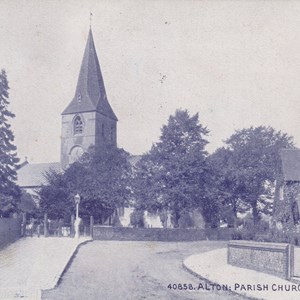 Alton Parish Church (St Lawrence Church ) - Postmarked 3.7.1920