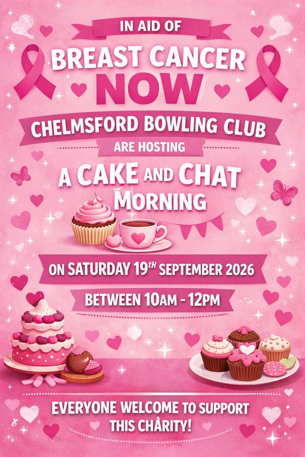 Chelmsford Bowls Club Charity Cake Sale - 19th September