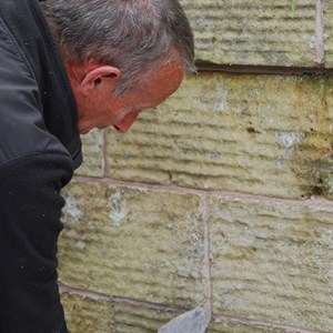 Repoint with lime mortar