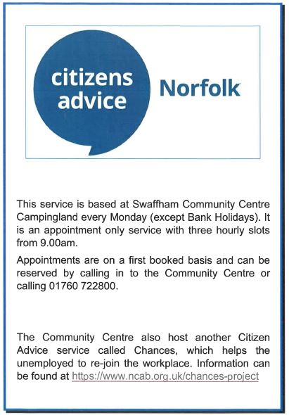 Swaffham Town Council Citizens Advice Norfolk
