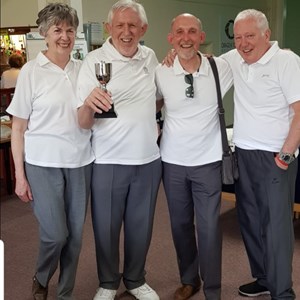 Memorial Trophy Winners - Brenda Graham, Richard Ashby, Paul Woods and Adrian Moore.