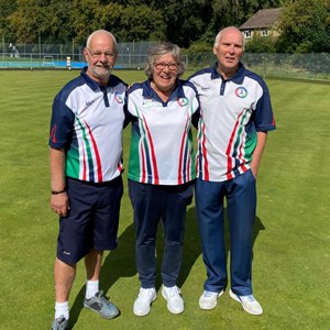 Alick, Muriel & Alan - Mixed Triples Winners
